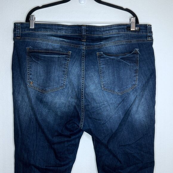 Kut from the Kloth Jeans Womens Plus Size 18W Blue Catherine Boyfriend Stretch - Picture 5 of 9